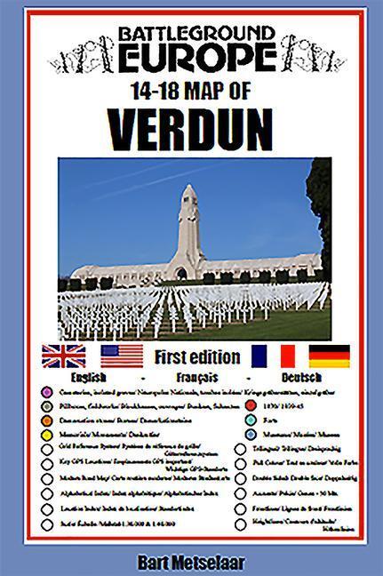 Cover: 9781526768209 | Verdun (Map) | Bart Metselaar | Taschenbuch | Battleground Europe Maps
