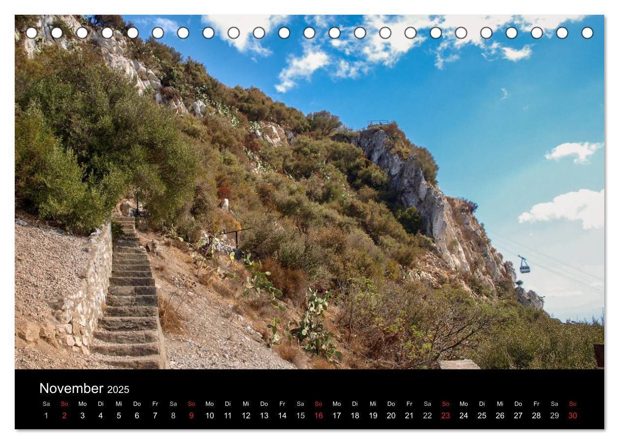 Bild: 9783435492879 | Gibraltar - der Affenfelsen (Tischkalender 2025 DIN A5 quer),...