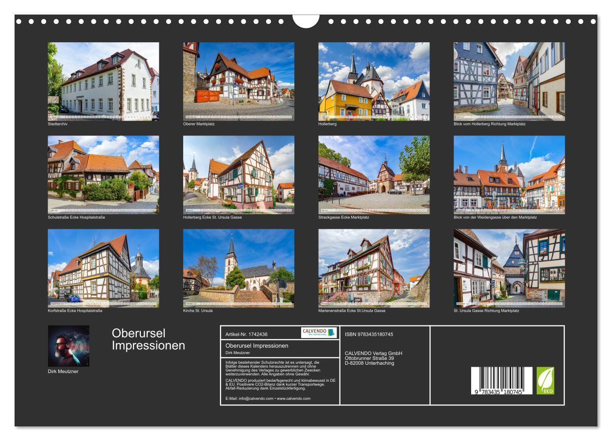 Bild: 9783435180745 | Oberursel Impressionen (Wandkalender 2025 DIN A3 quer), CALVENDO...