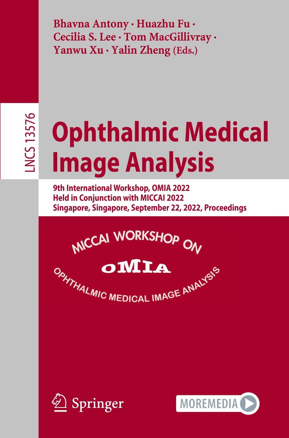 Cover: 9783031165245 | Ophthalmic Medical Image Analysis | Bhavna Antony (u. a.) | Buch | xi