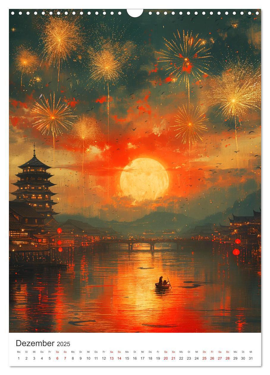 Bild: 9783383816017 | Japan. Impressionen im Aquarell-Stil (Wandkalender 2025 DIN A3...