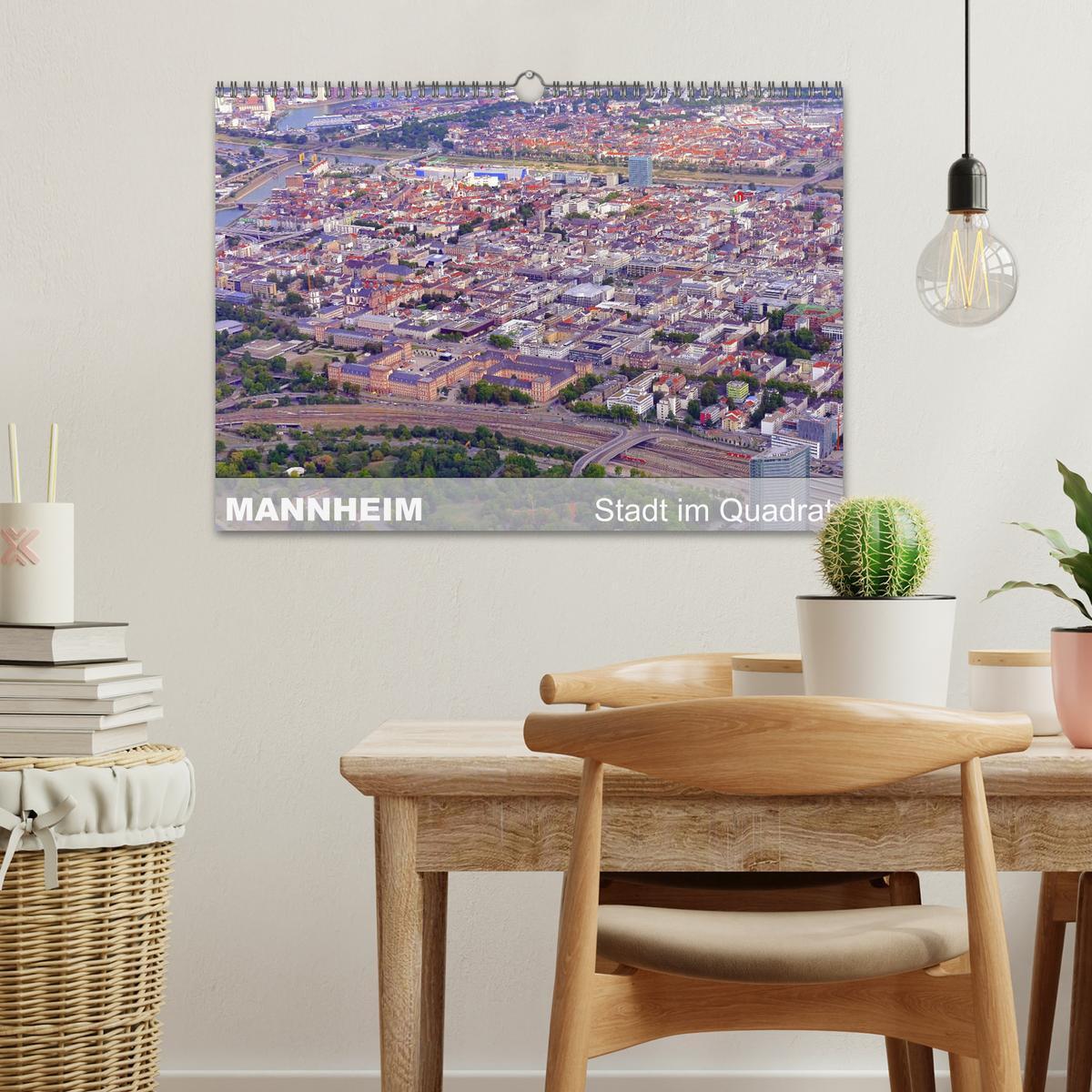 Bild: 9783435585540 | Mannheim - Stadt im Quadrat (Wandkalender 2025 DIN A3 quer),...