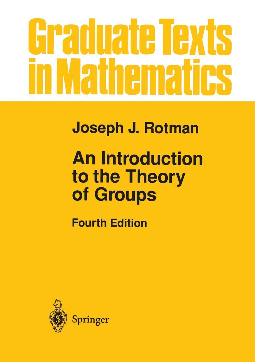 Cover: 9781461286868 | An Introduction to the Theory of Groups | Joseph J. Rotman | Buch | xv