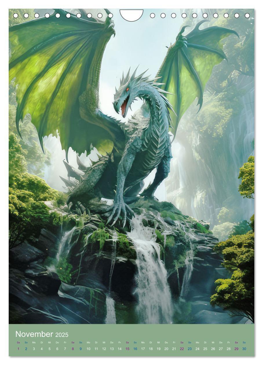 Bild: 9783435849093 | Sagenland der Drachen (Wandkalender 2025 DIN A4 hoch), CALVENDO...