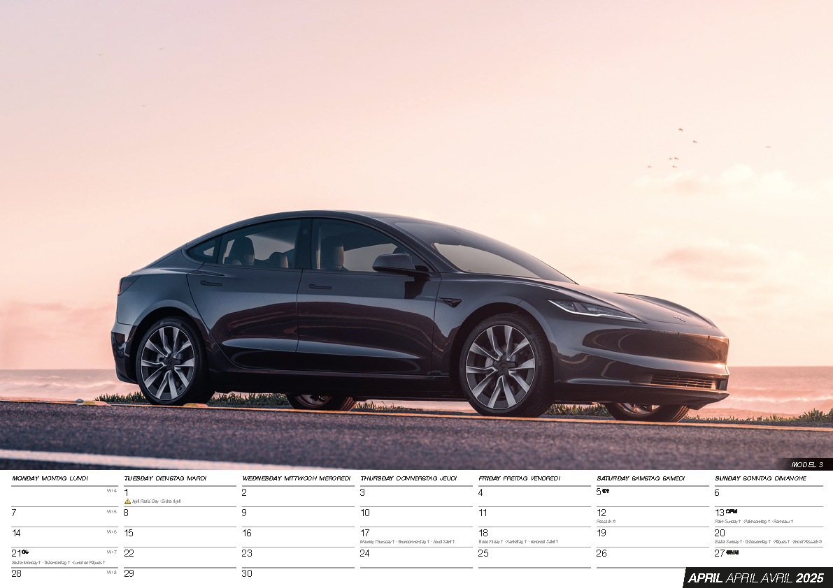 Bild: 9798893610727 | Tesla Kalender 2025 | Kalender | 14 S. | Deutsch | 2025