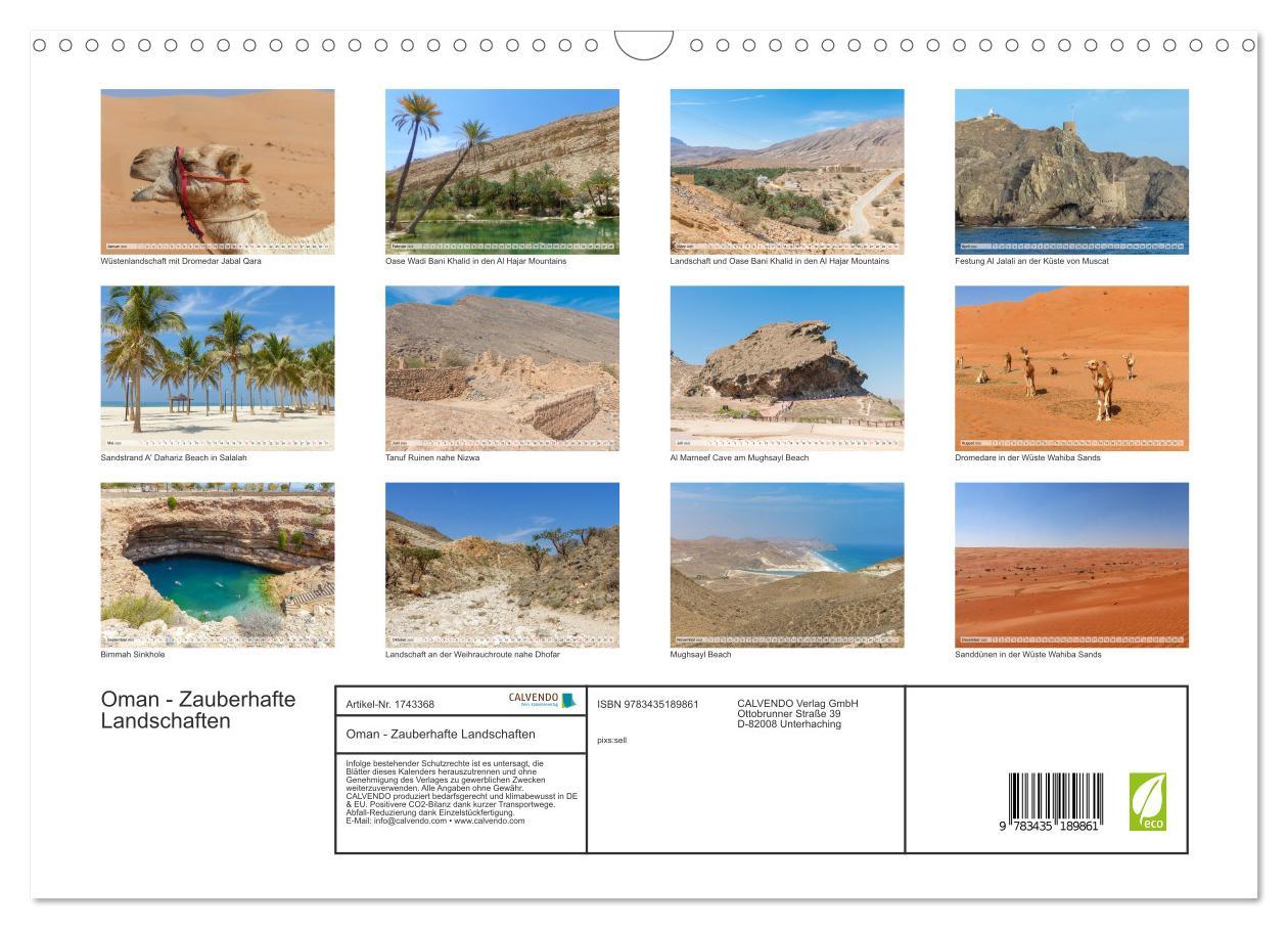 Bild: 9783435189861 | Oman - Zauberhafte Landschaften (Wandkalender 2025 DIN A3 quer),...