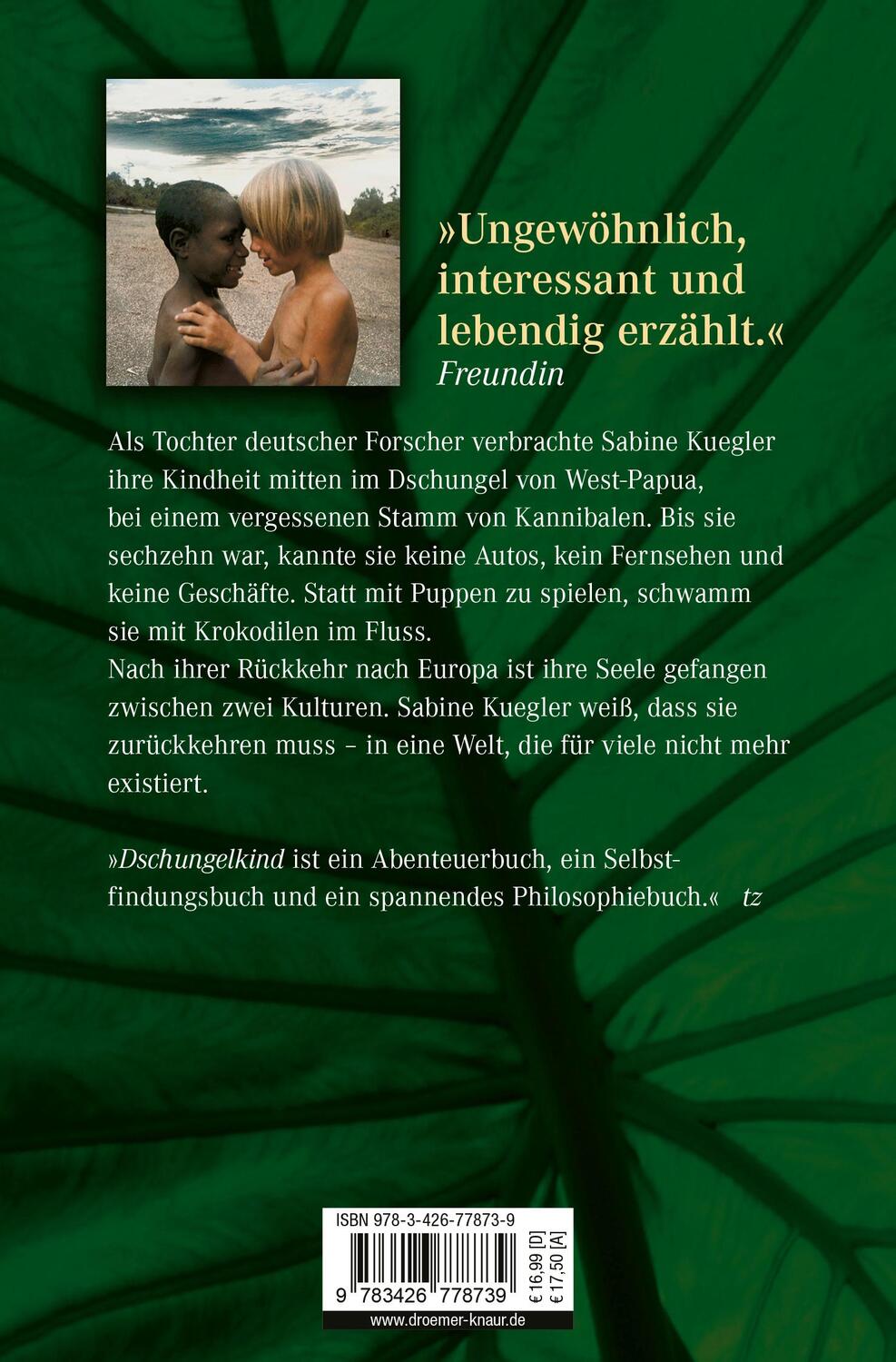 Rückseite: 9783426778739 | Dschungelkind | Sabine Kuegler | Taschenbuch | 352 S. | Deutsch | 2006