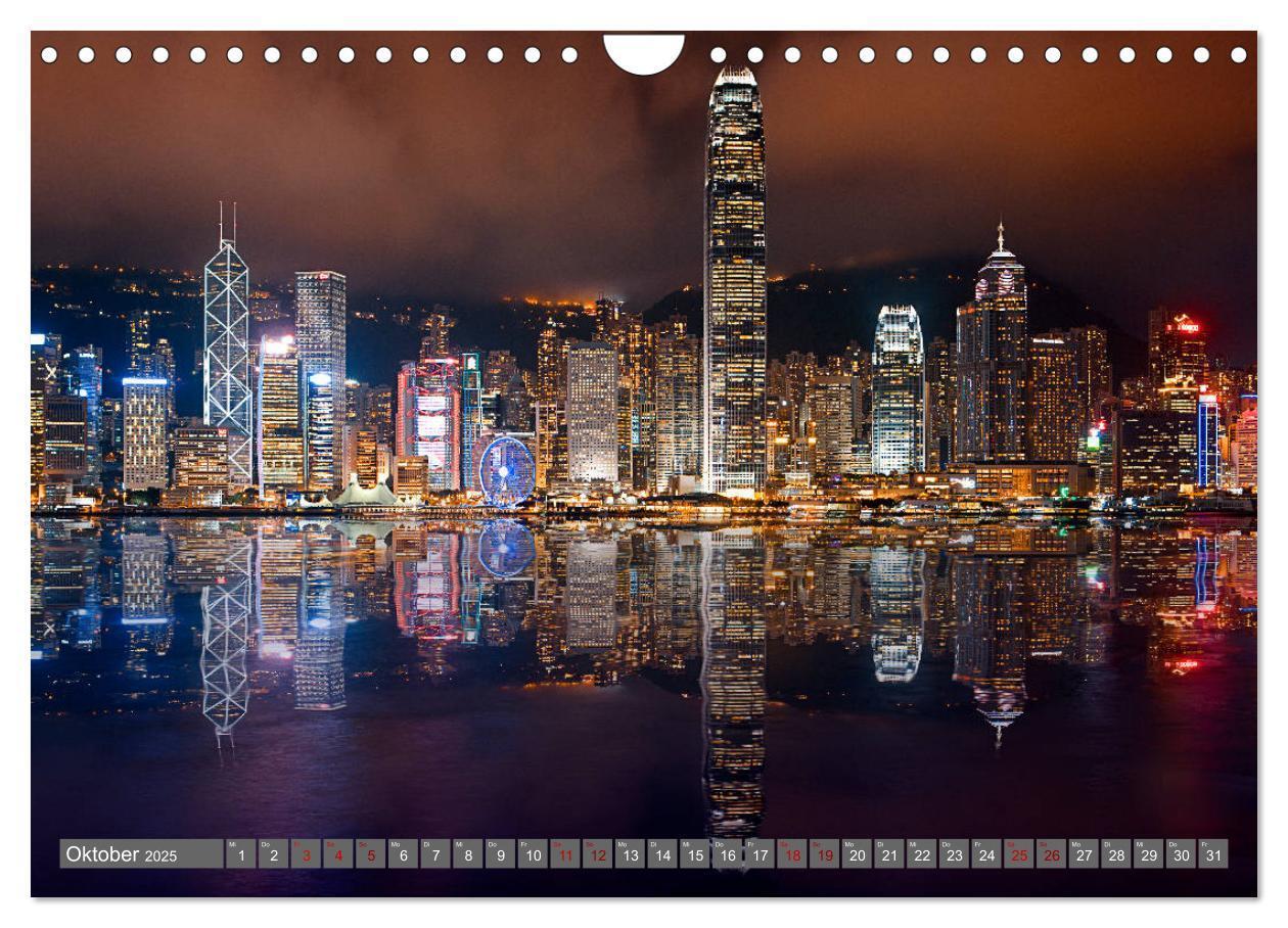 Bild: 9783435128938 | Hong Kong Citylights (Wandkalender 2025 DIN A4 quer), CALVENDO...