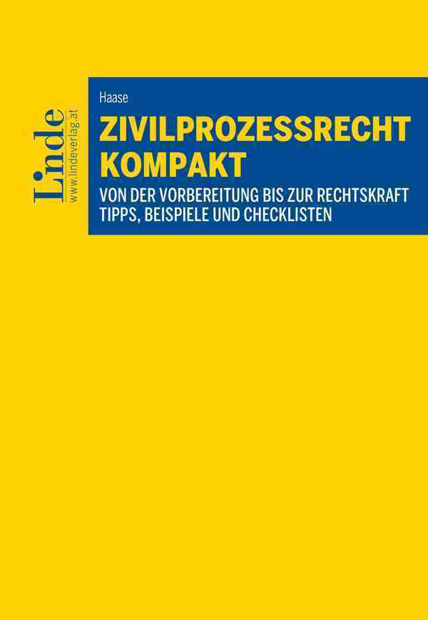 Cover: 9783707345117 | Zivilprozessrecht kompakt | Alexander Haase | Taschenbuch | Deutsch