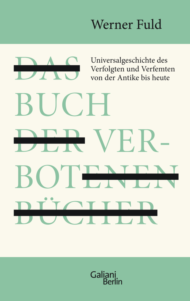 Cover: 9783869710433 | Das Buch der verbotenen Bücher | Werner Fuld | Buch | 352 S. | Deutsch