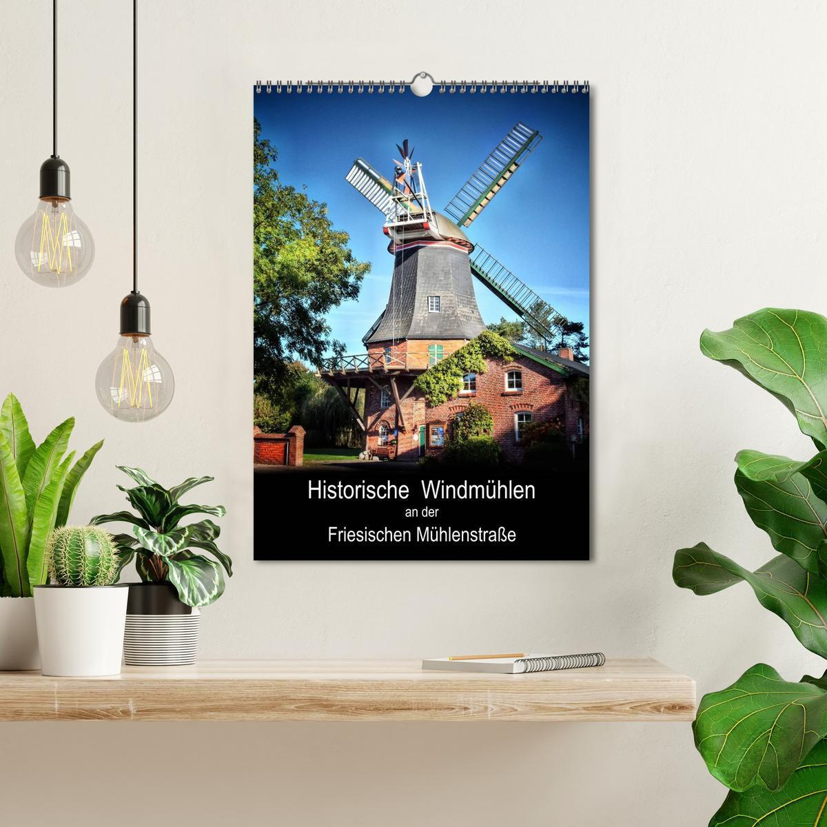 Bild: 9783457070239 | Historische Windmühlen an der Friesischen Mühlenstraße /...