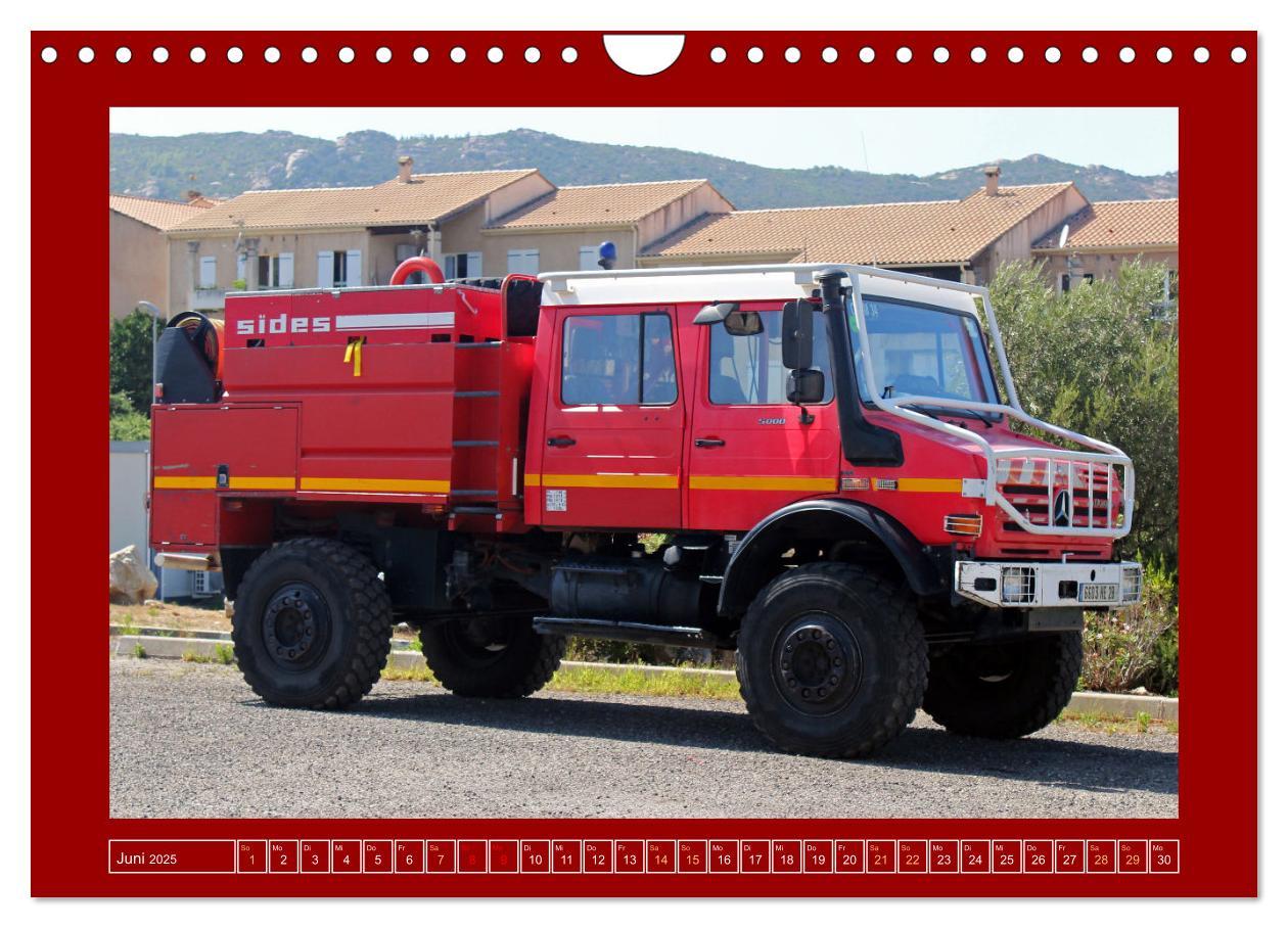 Bild: 9783457225387 | Unimog bei der Feuerwehr (Wandkalender 2025 DIN A4 quer), CALVENDO...