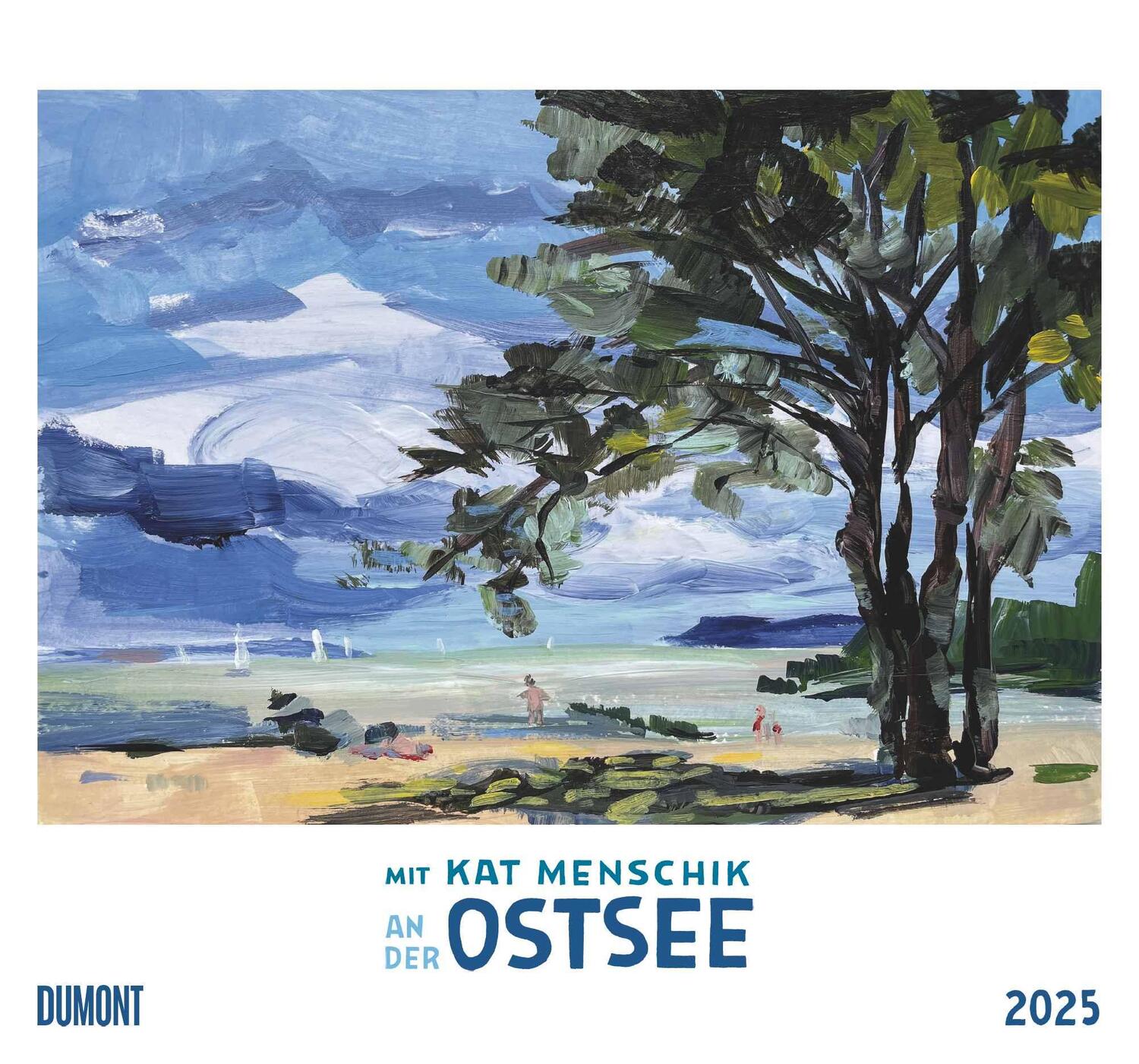 Cover: 4250809653372 | Mit Kat Menschik an der Ostsee 2025 - Kunstkalender - Spiralbindung...