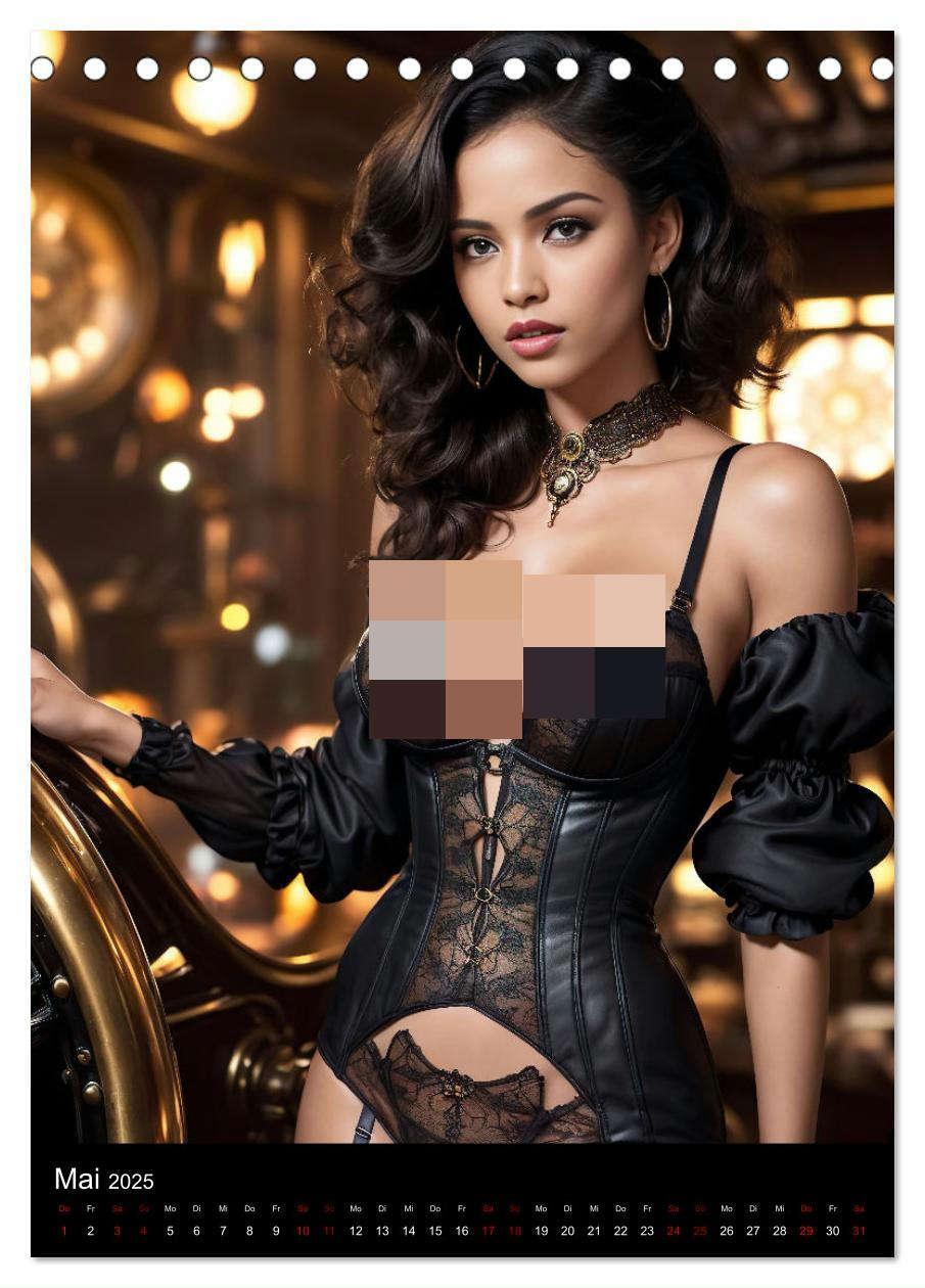 Bild: 9783383761539 | Sexy Steampunk (Tischkalender 2025 DIN A5 hoch), CALVENDO...