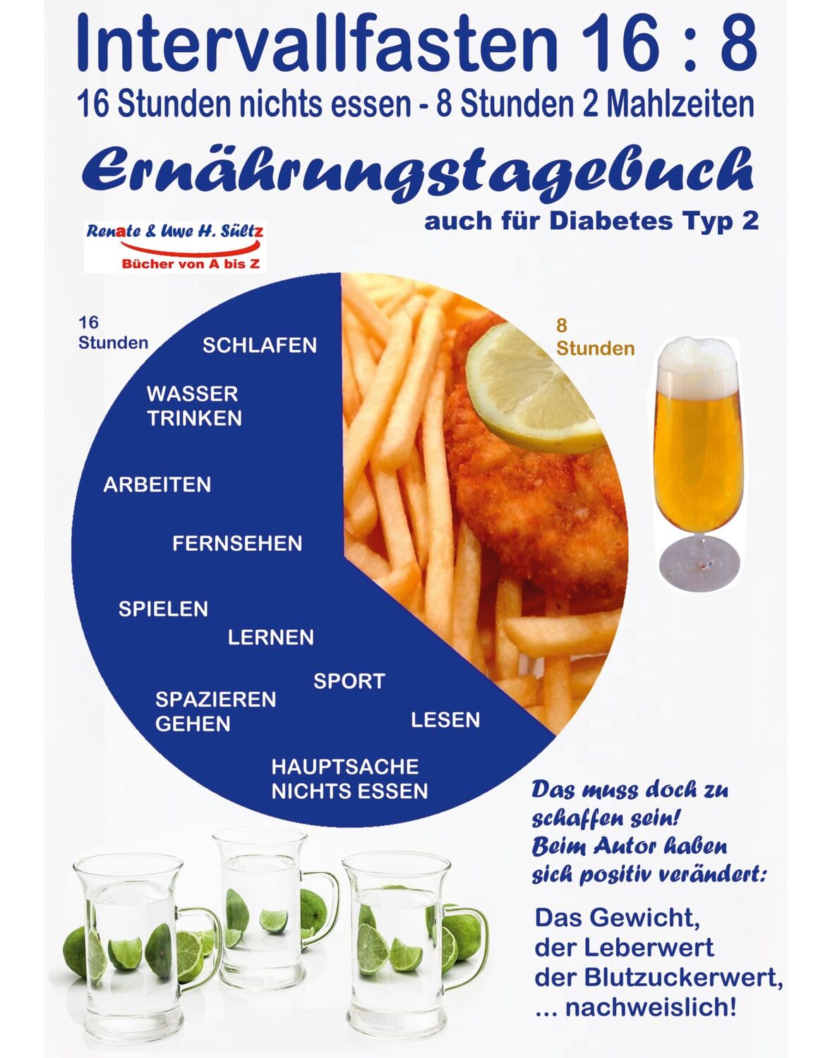 Cover: 9783756822102 | Intervallfasten 16:8 Ernährungstagebuch - auch für Diabetes Typ 2