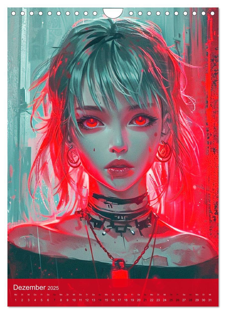 Bild: 9783383812798 | Manga-Comics. Cyberpunk Anime. Science Fiction Girls (Wandkalender...