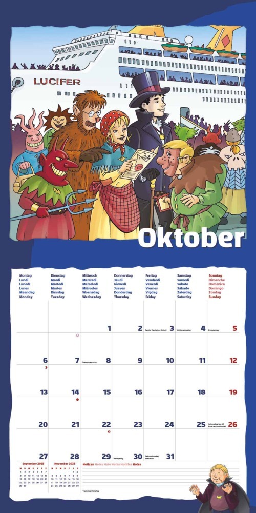 Bild: 4251732344313 | Alpha Edition - TKKG 2025 Broschürenkalender, 30x30cm, Kalender mit...