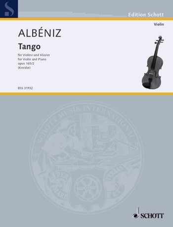 Cover: 9790001107297 | Tango Opus 165/2 | Isaac Manuel Albéniz | Buch | Schott Music