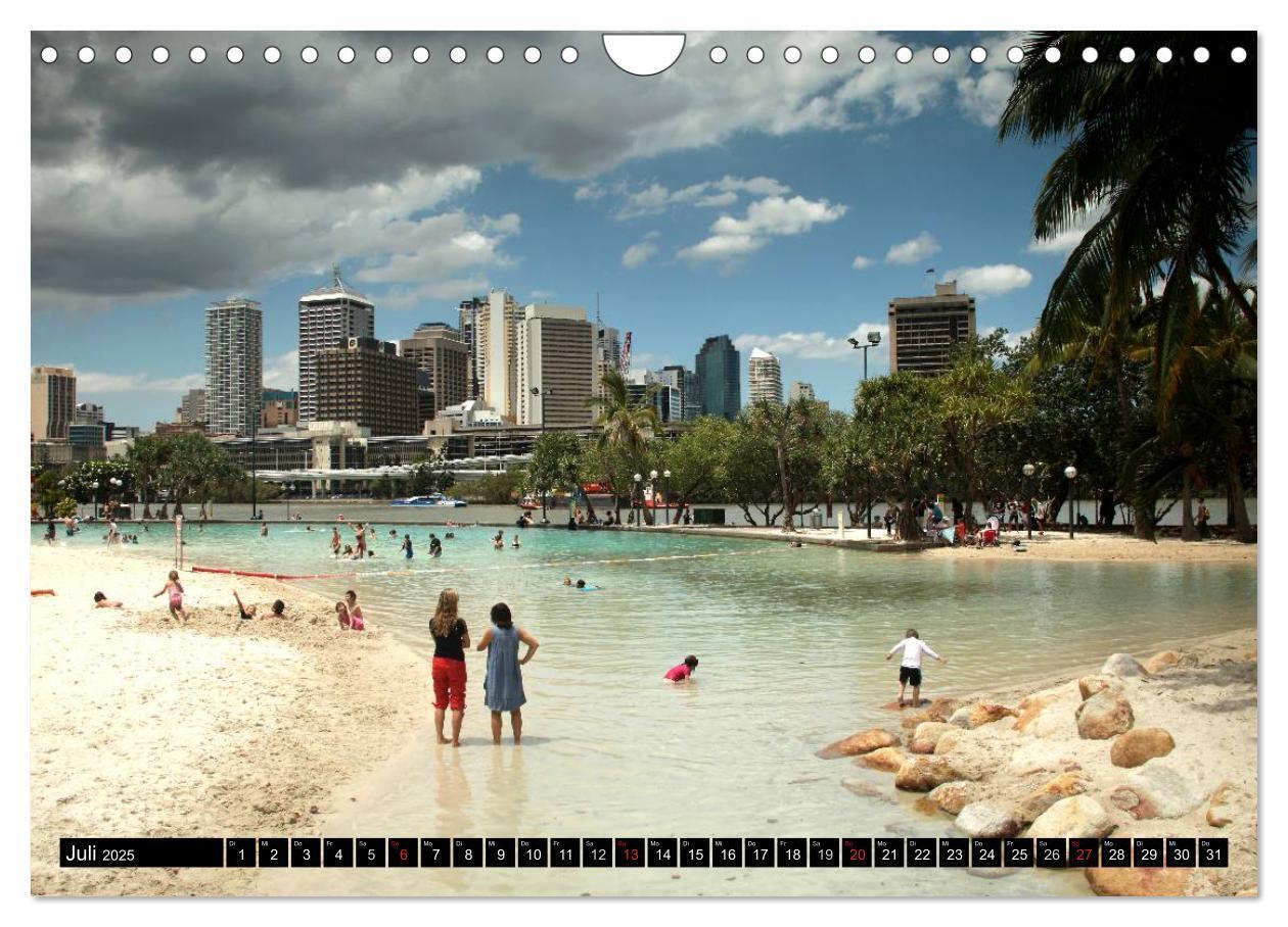 Bild: 9783435715602 | Brisbane (Wandkalender 2025 DIN A4 quer), CALVENDO Monatskalender