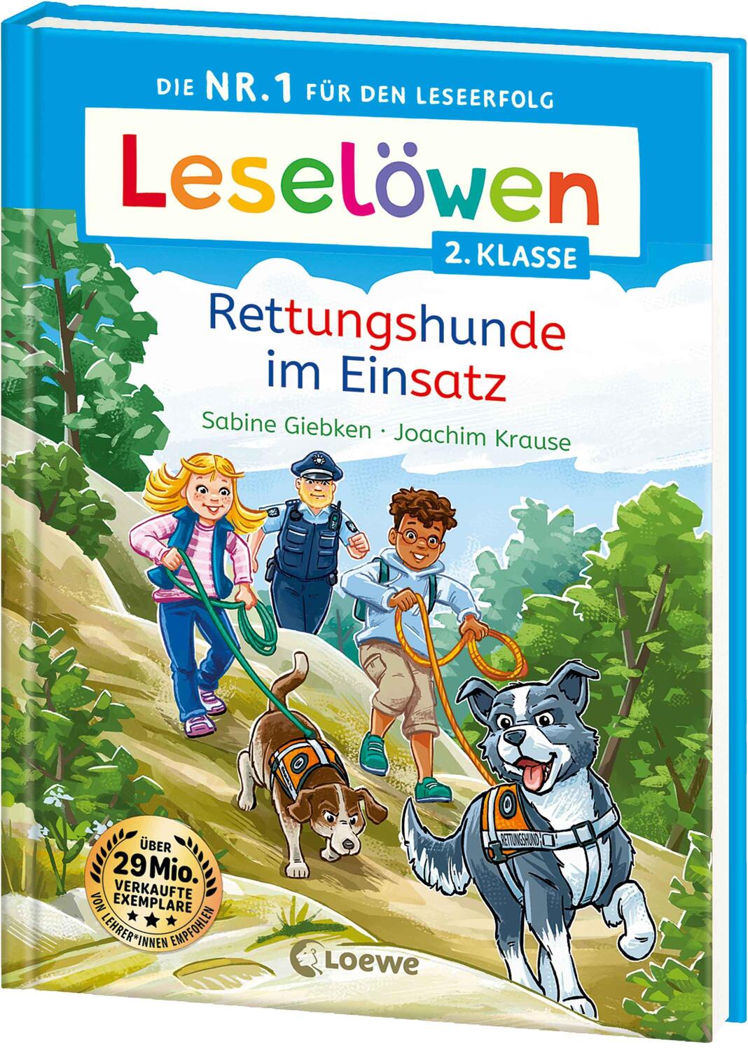 Cover: 9783743217461 | Leselöwen 2. Klasse - Rettungshunde im Einsatz | Sabine Giebken | Buch