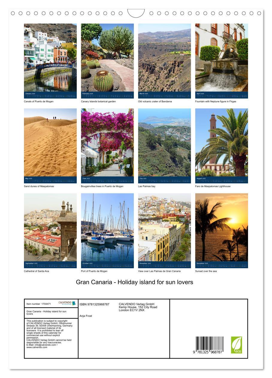 Bild: 9781325968787 | Gran Canaria - Holiday island for sun lovers (Wall Calendar 2025...