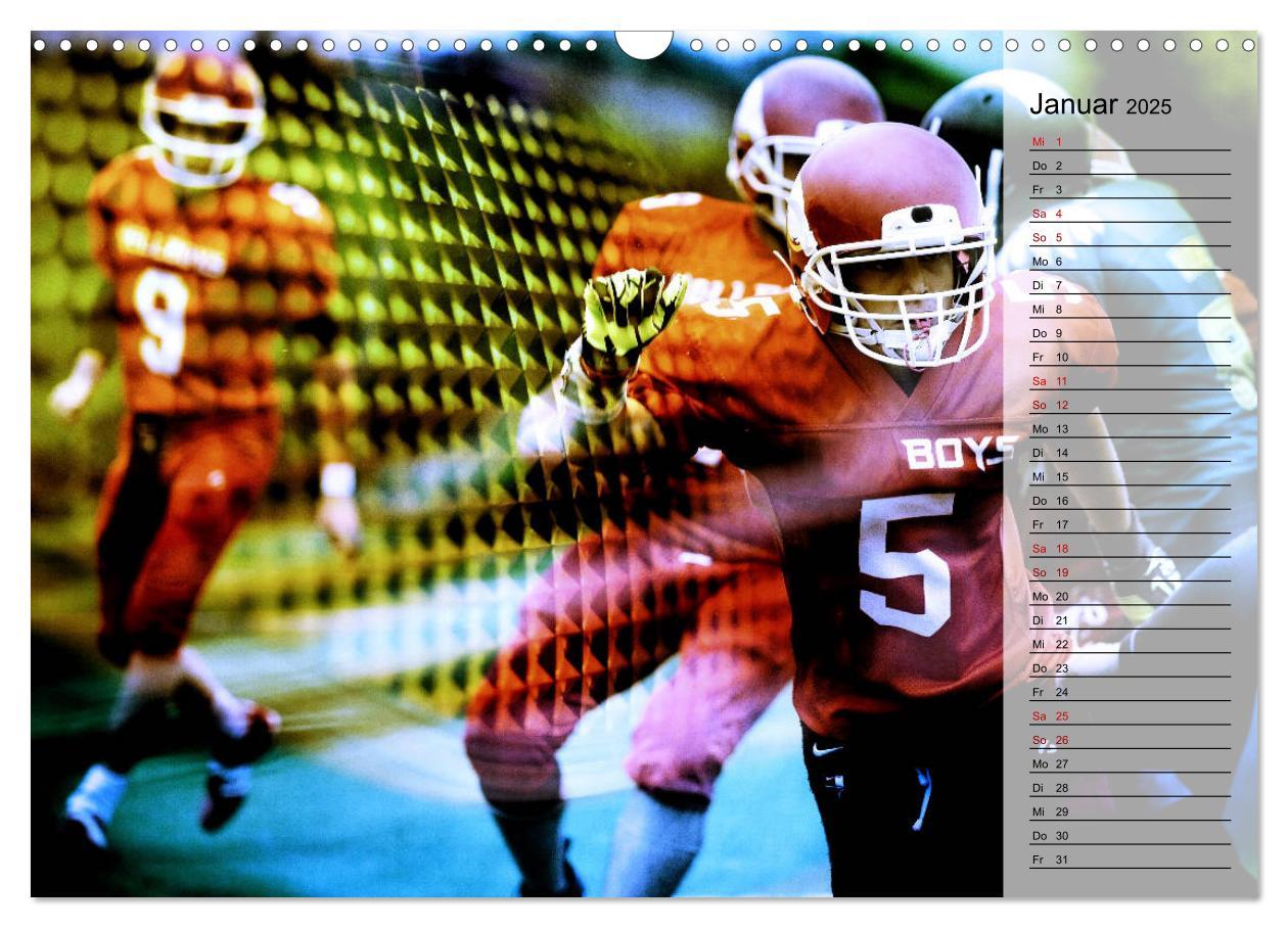 Bild: 9783435416844 | HEROES - American Football (Wandkalender 2025 DIN A3 quer),...