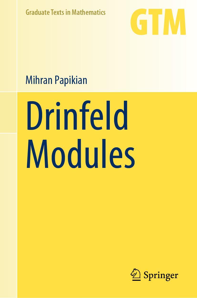 Cover: 9783031197062 | Drinfeld Modules | Mihran Papikian | Buch | HC runder Rücken kaschiert