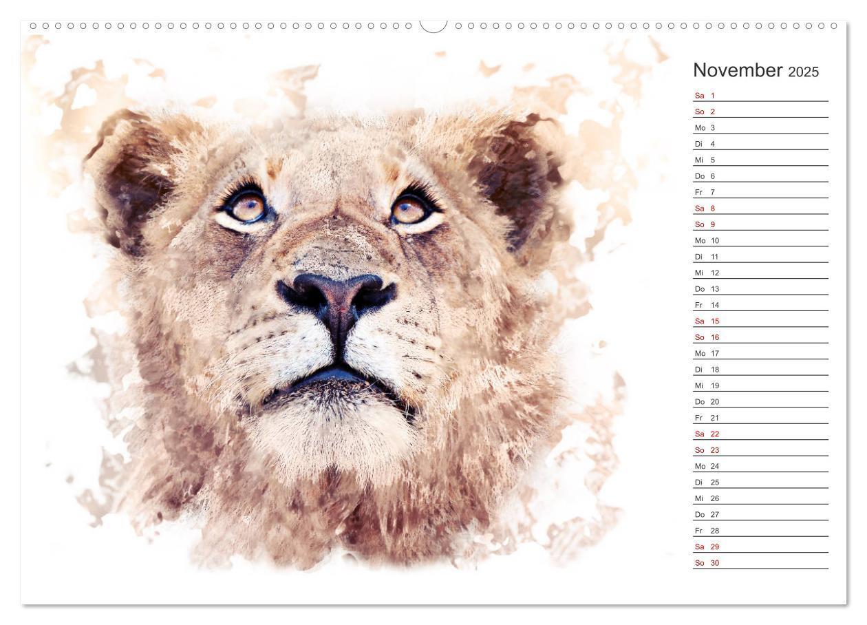 Bild: 9783435403387 | Tierportraits - Fine Art (Wandkalender 2025 DIN A2 quer), CALVENDO...