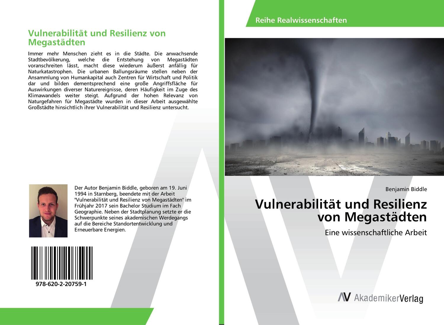 Cover: 9786202207591 | Vulnerabilität und Resilienz von Megastädten | Benjamin Biddle | Buch