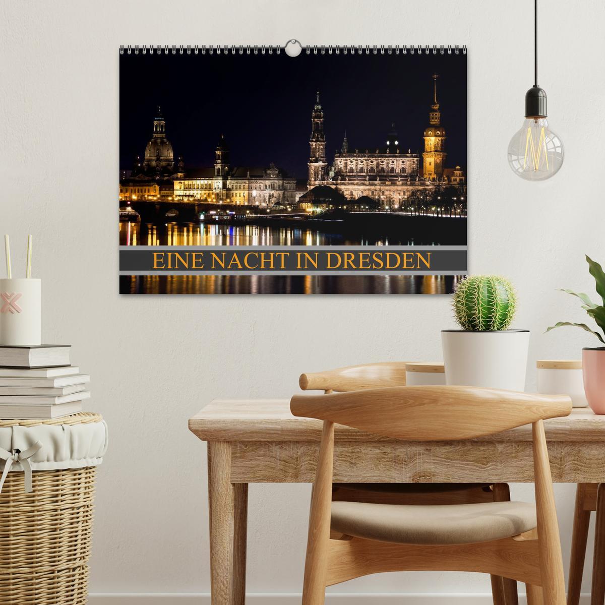 Bild: 9783435704910 | Eine Nacht in Dresden (Wandkalender 2025 DIN A3 quer), CALVENDO...