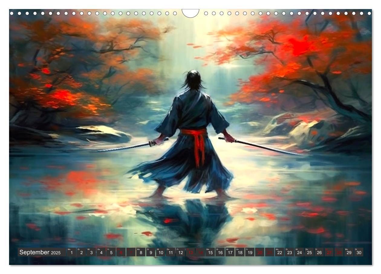 Bild: 9783383898266 | Samurai - ein Leben in Meditation (Wandkalender 2025 DIN A3 quer),...