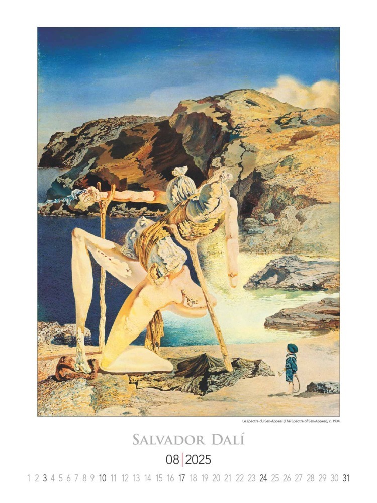 Bild: 4251732344054 | Alpha Edition - Salvador Dali 2025 Bildkalender, 42x56cm, Kalender...