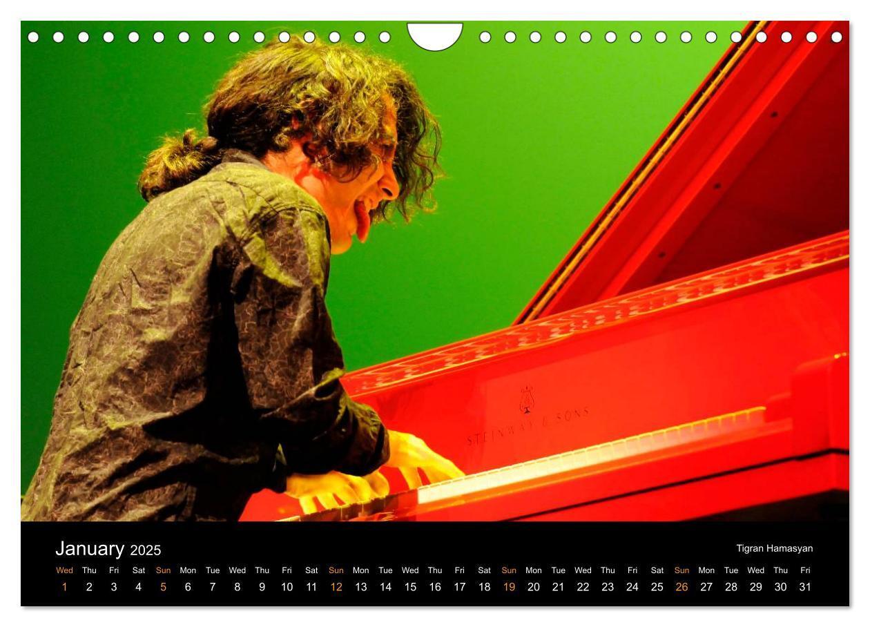 Bild: 9781325994519 | Jazz Pianists 2025 (Wall Calendar 2025 DIN A4 landscape), CALVENDO...