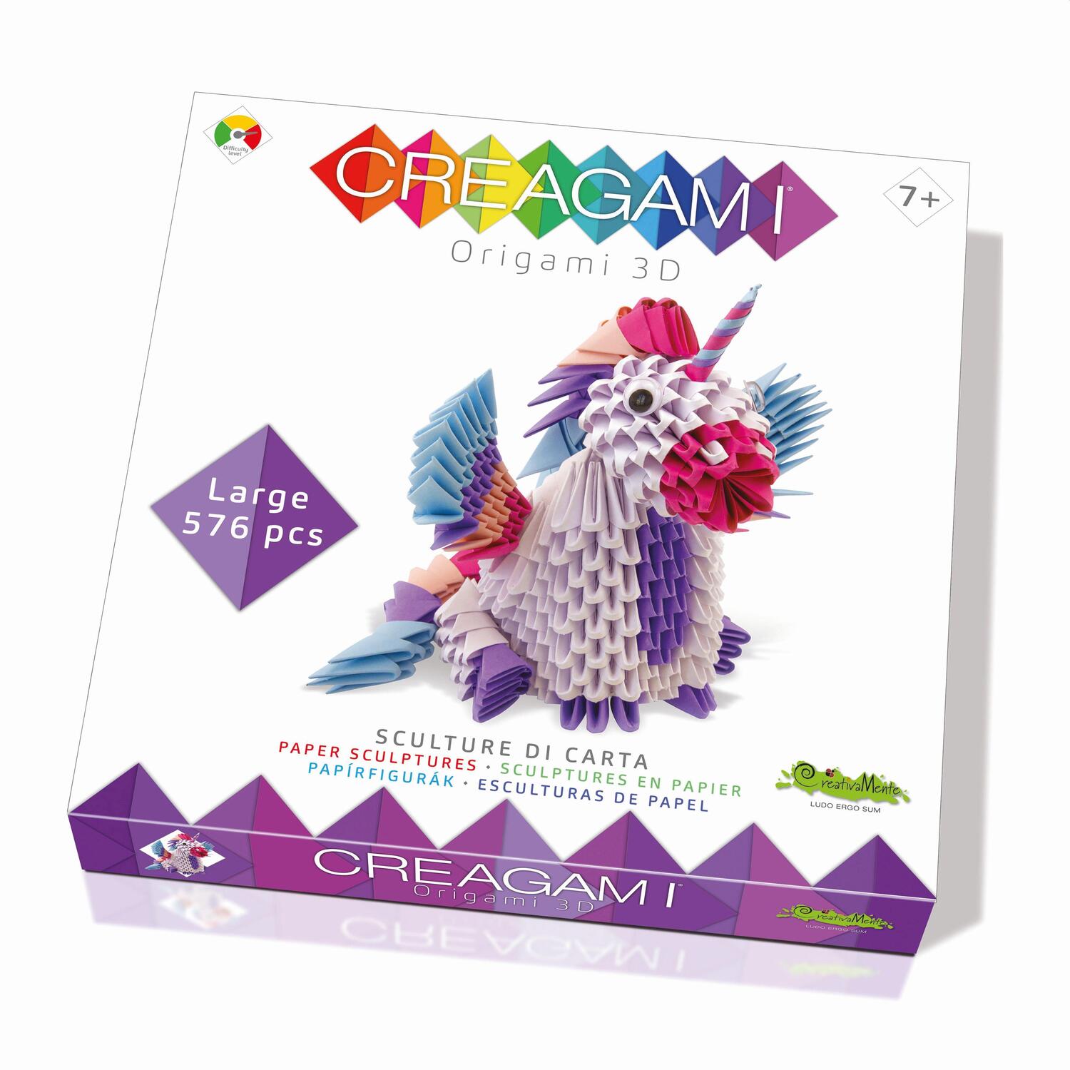 Cover: 8032591787376 | CREAGAMI - Origami 3D Einhorn 576 Teile | Creagami | Spiel | 3178737