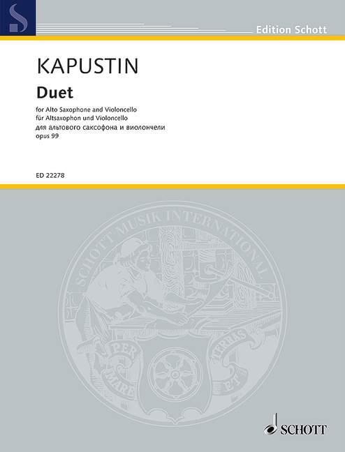 Cover: 9790001203456 | Duet op. 99 | Nikolai Kapustin | Buch | Schott Music