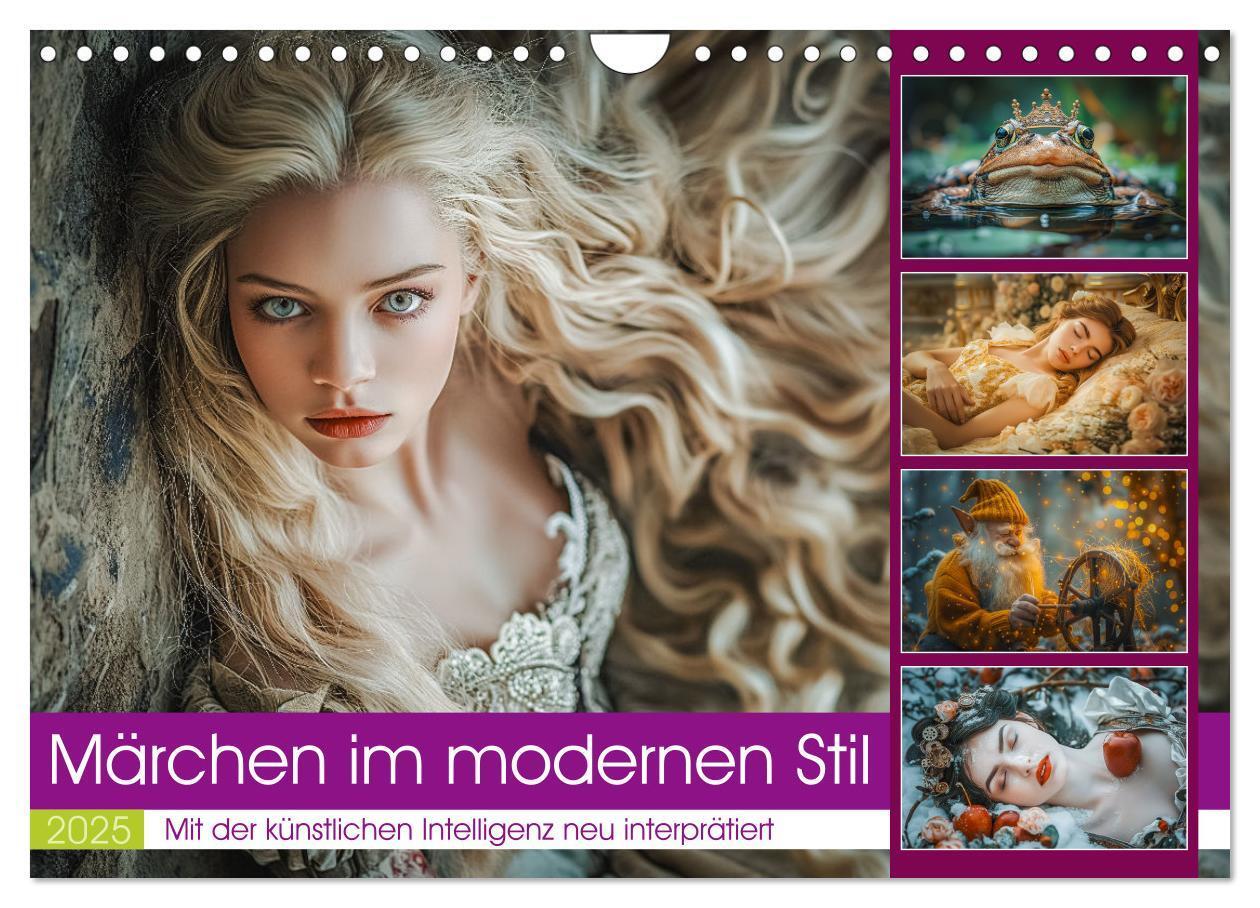 Cover: 9783457182833 | Märchen im modernen Stil (Wandkalender 2025 DIN A4 quer), CALVENDO...