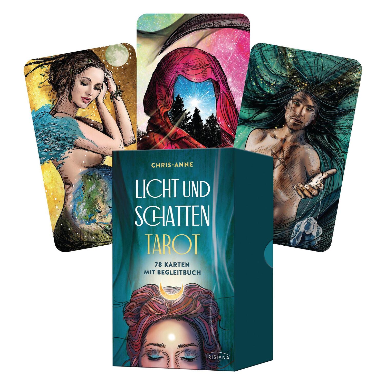 Cover: 9783424154245 | Licht und Schatten Tarot | 78 Karten mit Begleitbuch | Chris-Anne