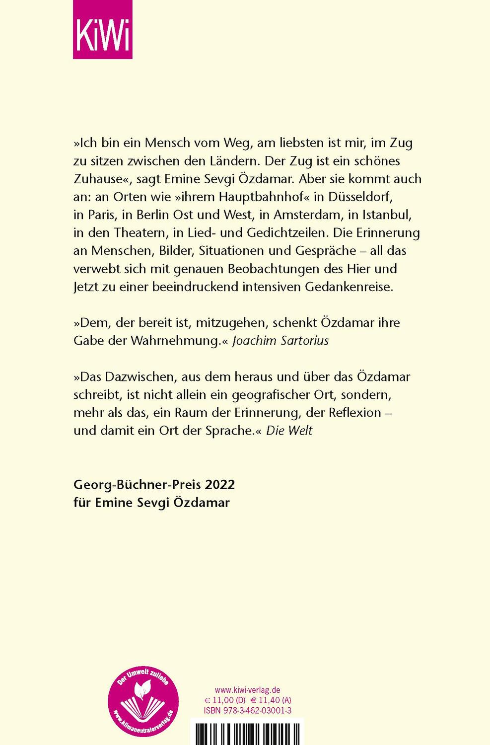 Rückseite: 9783462030013 | Der Hof im Spiegel | Erzählungen | Emine Sevgi Özdamar | Taschenbuch