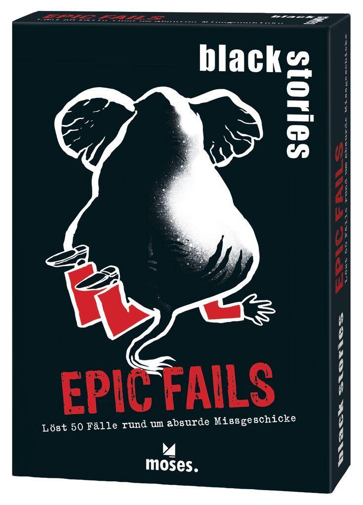 Cover: 4033477900531 | black stories Epic Fails | Löst 50 Fälle rund um absurde Missgeschicke