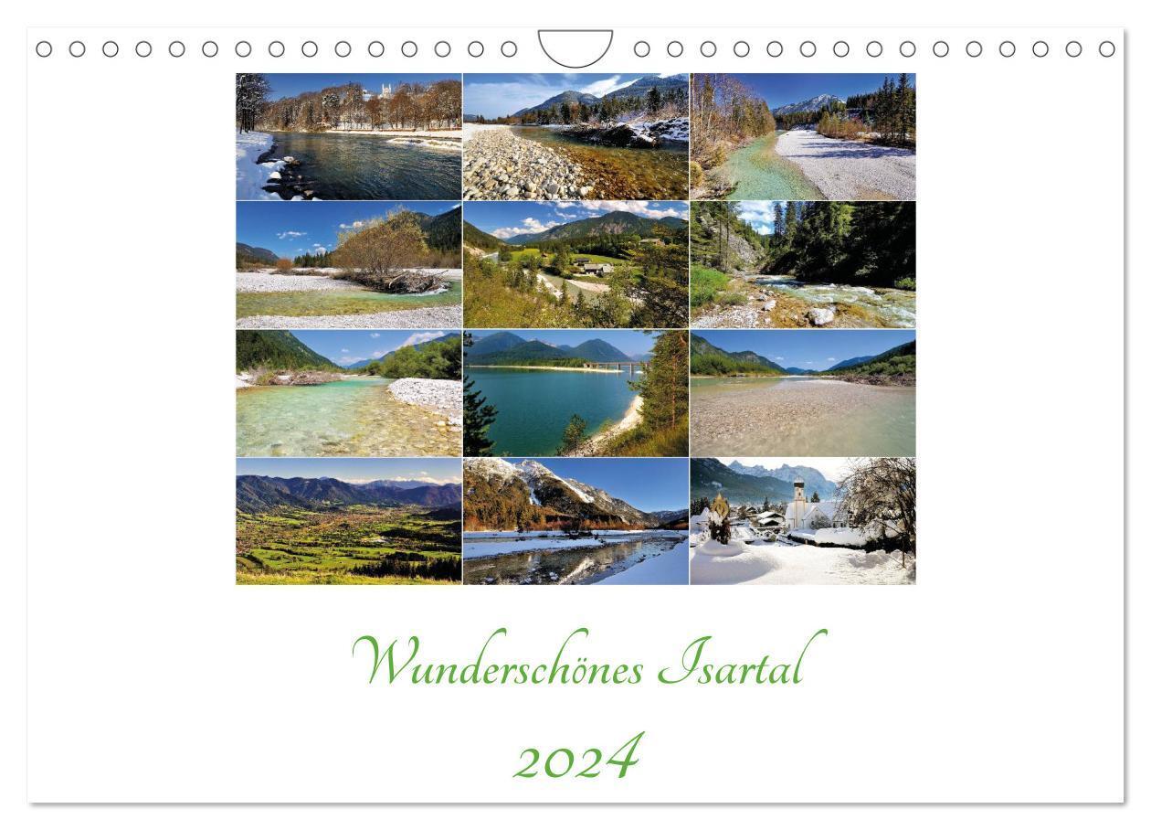 Cover: 9783383363085 | Wunderschönes Isartal 2024 (Wandkalender 2024 DIN A4 quer),...