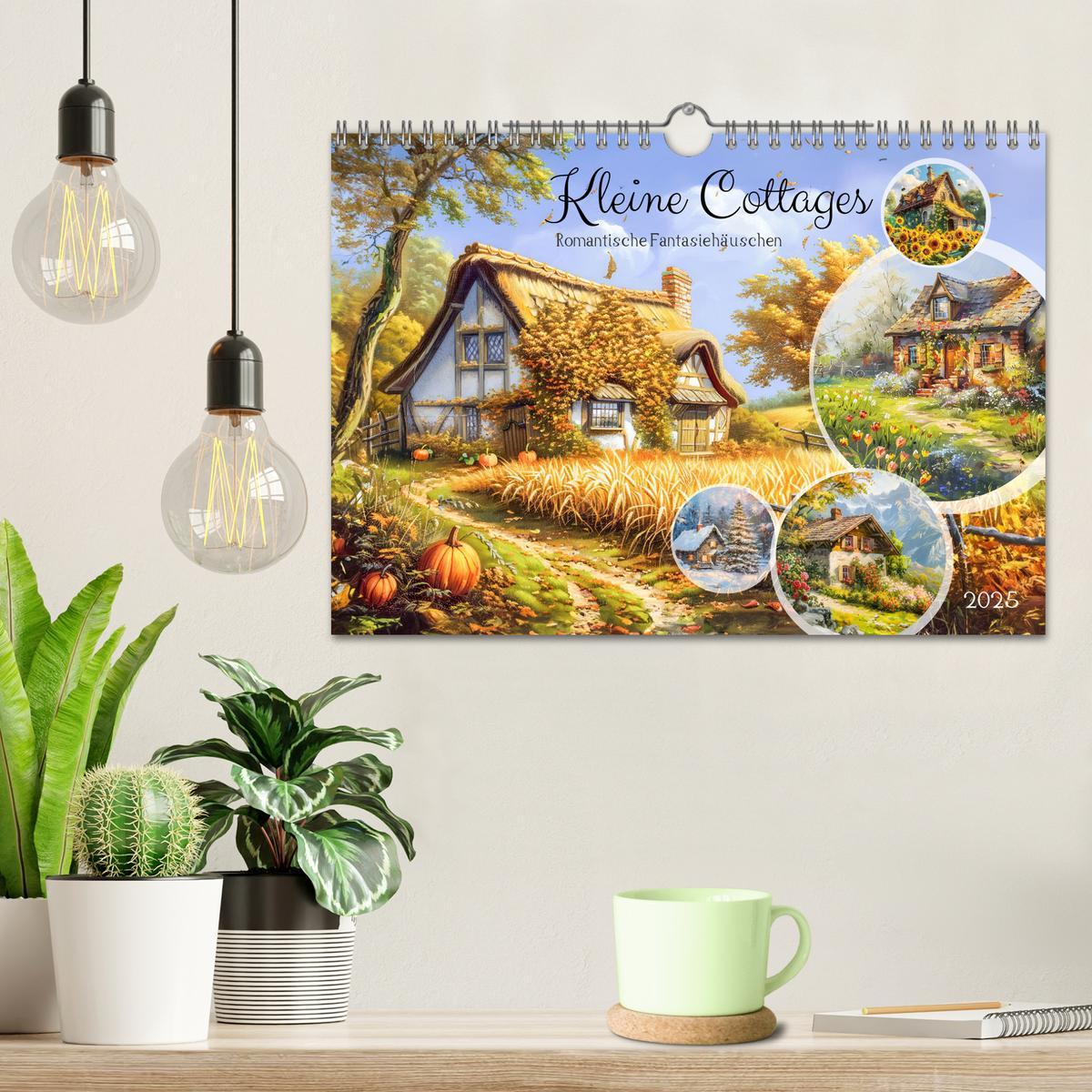 Bild: 9783435241798 | Kleine Cottages - Romantische Fantasiehäuschen (Wandkalender 2025...