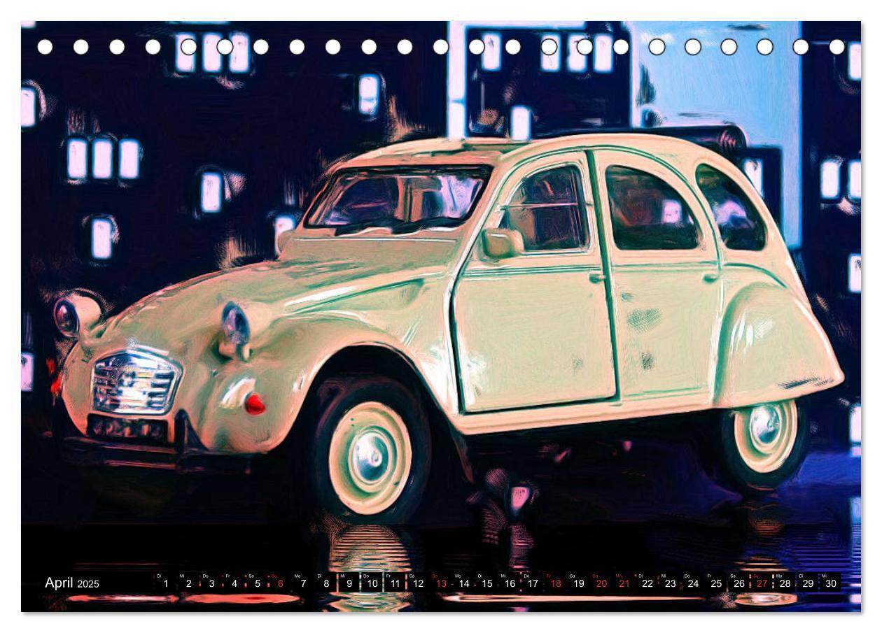 Bild: 9783435280384 | 70 Jahre 2CV (Tischkalender 2025 DIN A5 quer), CALVENDO Monatskalender