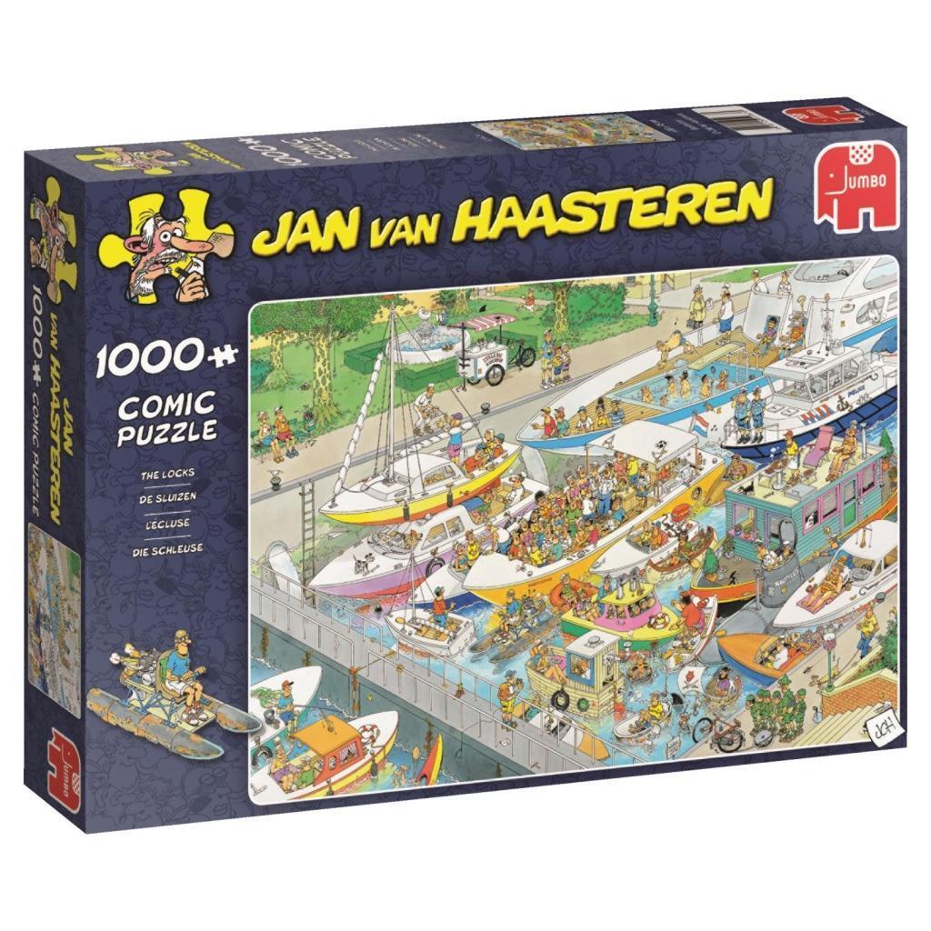 Cover: 8710126190678 | Jan van Haasteren - Die Schleuse - 1000 Teile Puzzle | Spiel | Deutsch