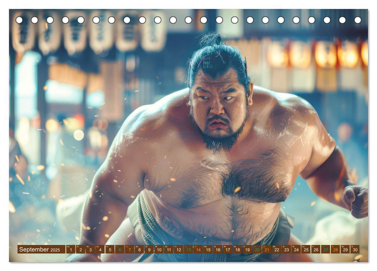 Bild: 9783383809965 | Sumo - Japans schwere Ringer (Tischkalender 2025 DIN A5 quer),...