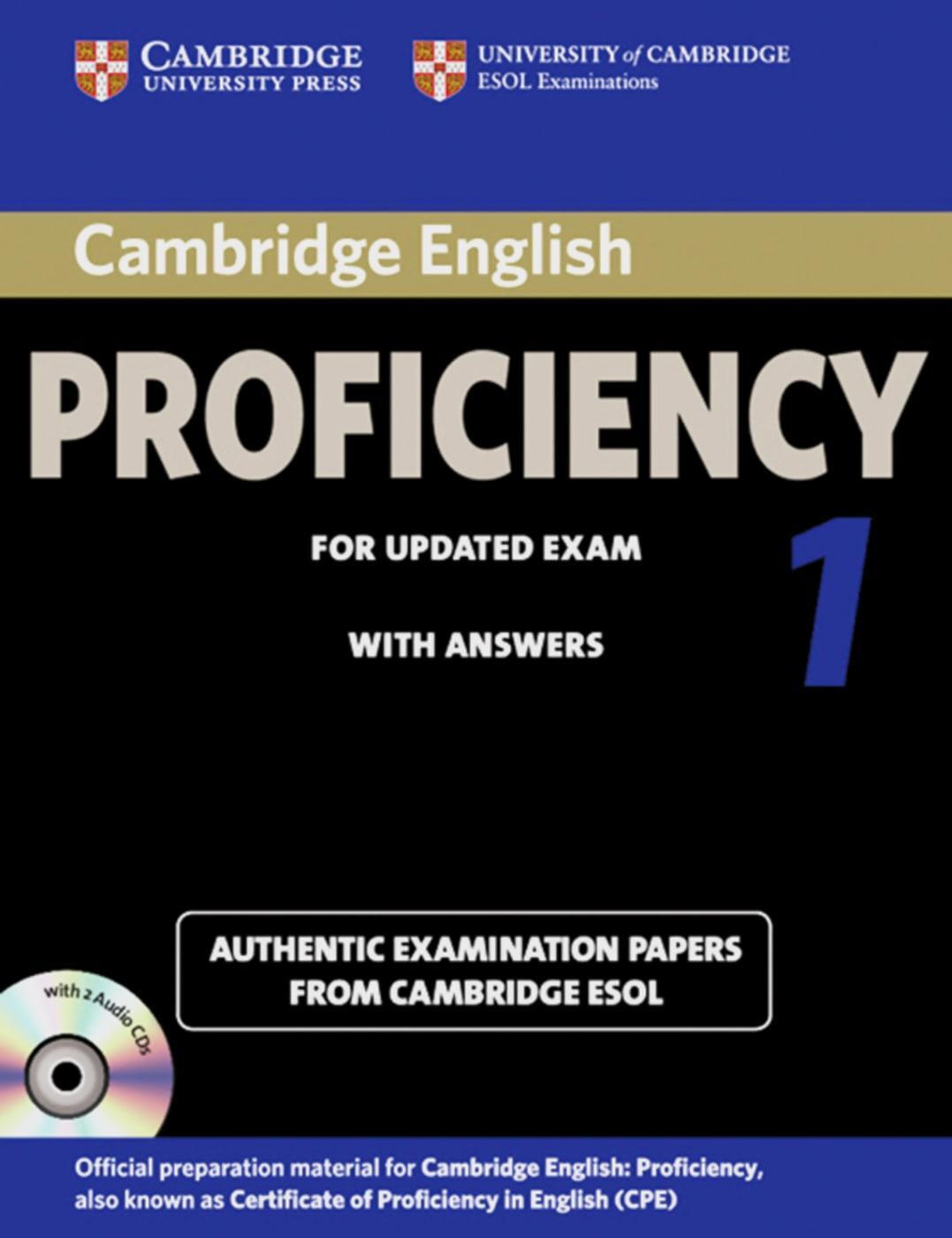 Cover: 9783125399709 | Cambridge Certificate of Proficiency in English 1 for updated exam....
