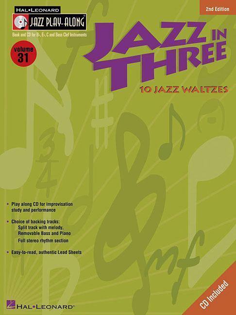 Cover: 9780634068560 | Jazz in Three: Jazz Play-Along Volume 31 [With CD (Audio)] | Corp