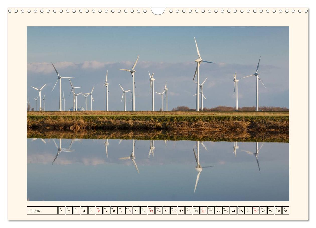 Bild: 9783435710652 | Windkraft in der Landschaft Ostfrieslands (Wandkalender 2025 DIN A3...