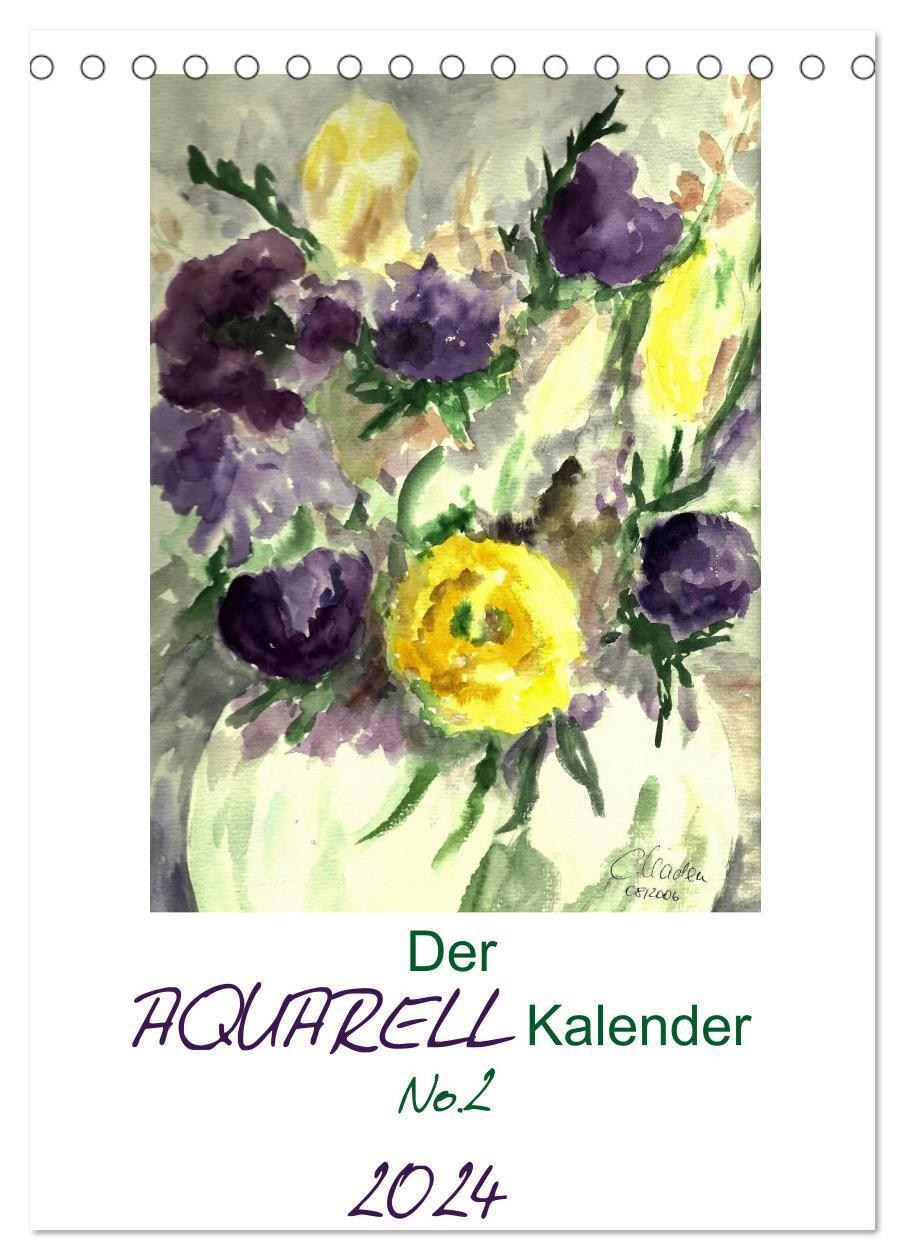 Cover: 9783383548512 | Der Aquarell-Kalender No.2 (Tischkalender 2024 DIN A5 hoch),...