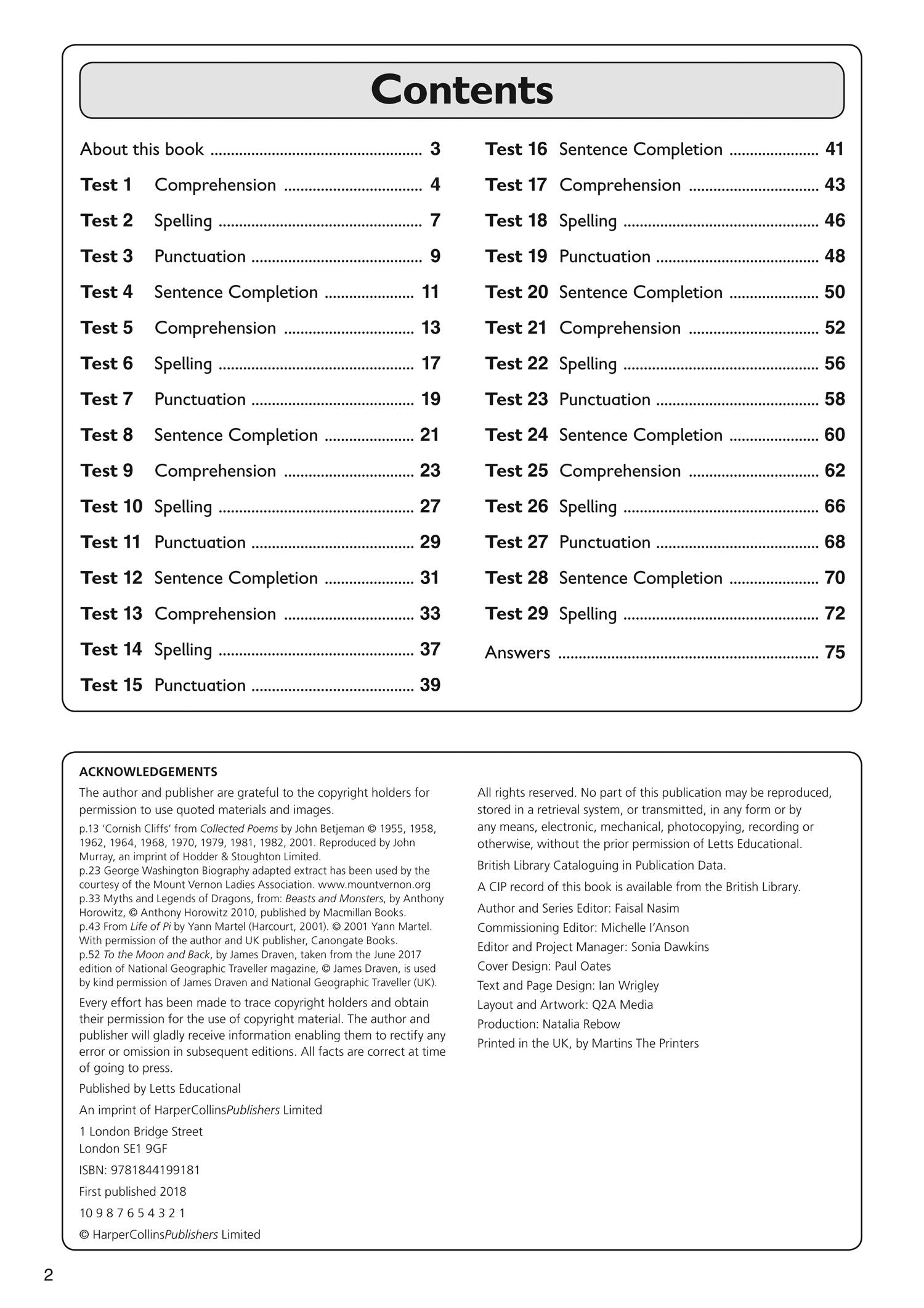 Bild: 9781844199181 | Collins 11+ English Quick Practice Tests Age 10-11 | 11+ (u. a.)