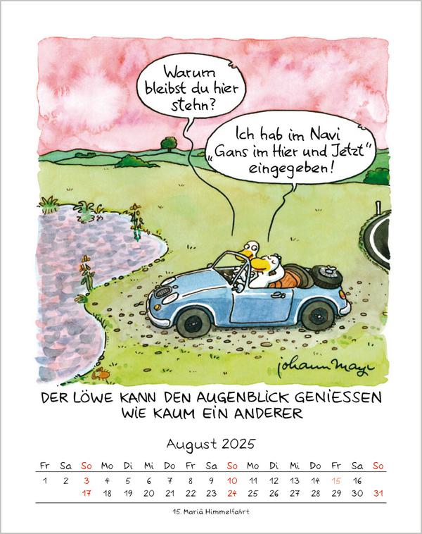 Bild: 9783731876663 | Löwe 2025 | Verlag Korsch | Kalender | Spiralbindung | 13 S. | Deutsch